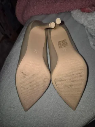Zapatos de tacón Tulipano dorados talla 38