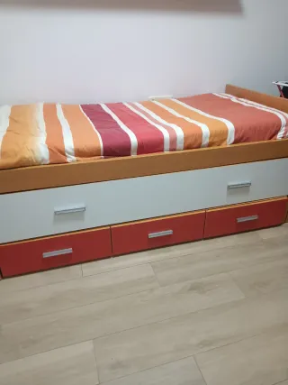 Cama nido con 3 cajones bastantes amplios