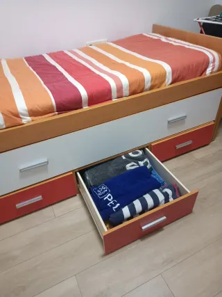 Cama nido con 3 cajones bastantes amplios