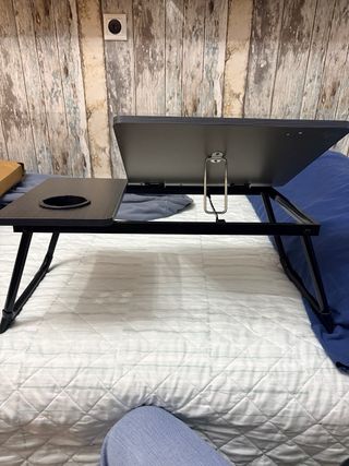 Mesa Plegable para Portátil con Portavasos