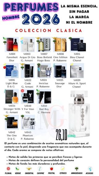 Lote de 15 colonias para hombre