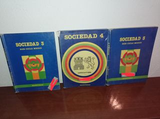 AÑOS 80 EGB . LOTE 3 LIBROS SOCIEDAD