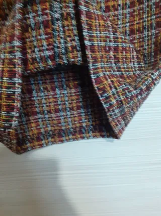 Minigonna vita alta misto cotone