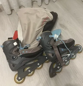 Patines en línea y equipo de protección