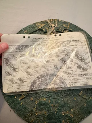 Calendario Azteca Bronce antiguo