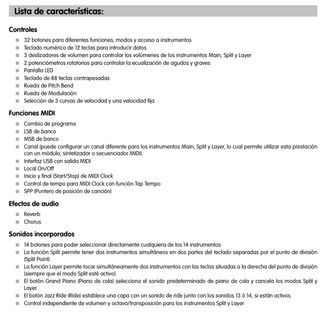 Teclado M-Audio Prokeys 88