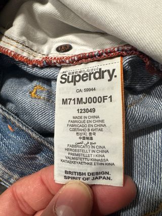 Pantalón corto vaquero Superdry