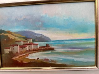Quadro 30x40 olio paesaggio marino