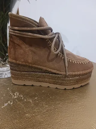 Botines bajos marrón cuero