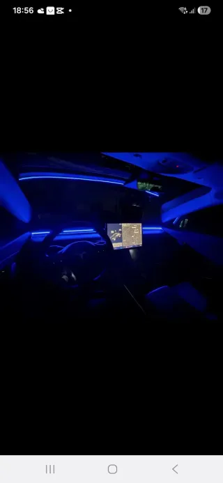 Luz ambiental LED para coche