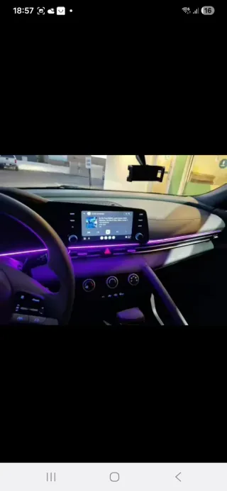 Luz ambiental LED para coche