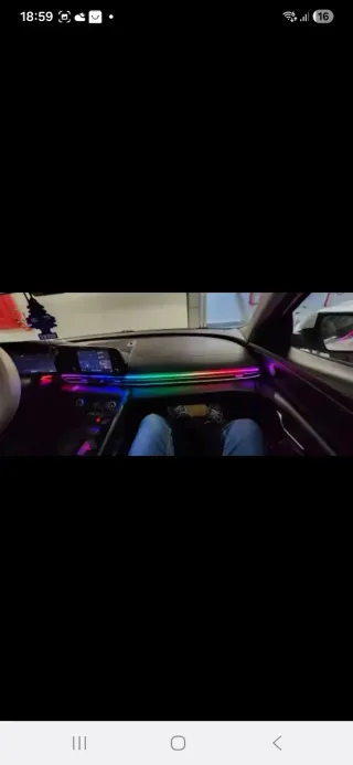 Luz ambiental LED para coche