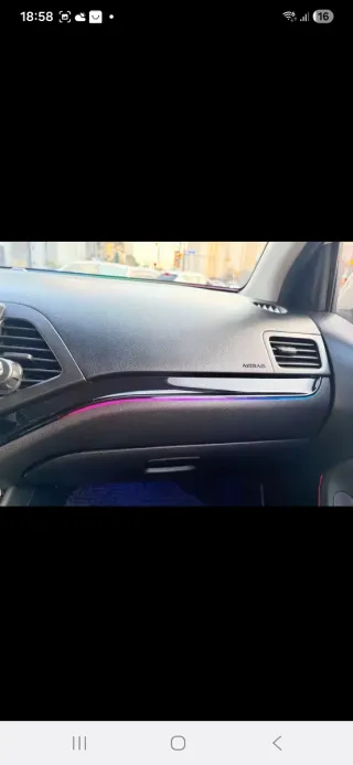 Luz ambiental LED para coche