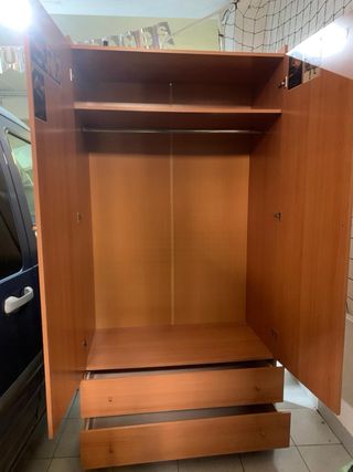 Armario 2 puertas madera