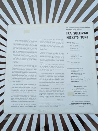 Vinilo Jazz Ira Sullivan Nicky's Tune