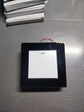 Lote interruptores cristal negro