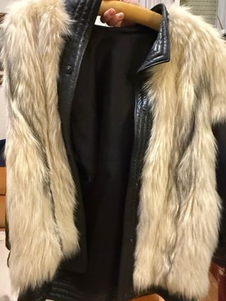 Cazadora Piel Zorro Ártico auténtica
