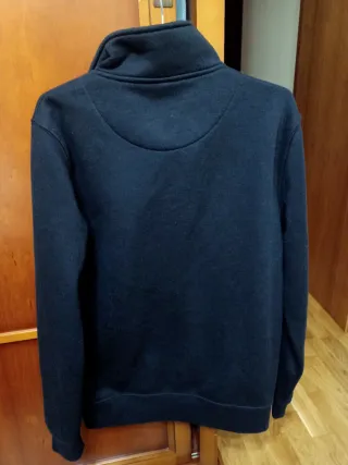 Sudadera negra cremallera chico Talla S