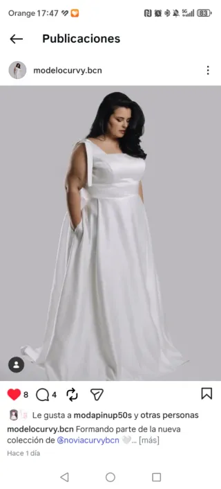 Vestido de Novia Tallas Grandes