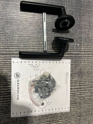 Tiradores de puerta negros (2 unidades)