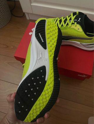 Zapatilla Running Puma Nitro Verde Neón