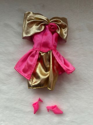 Vestido Barbie Evening Sparkle Fashions Set 1995