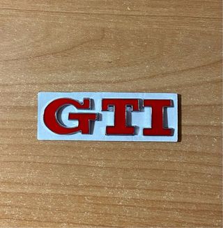Pack Emblemas Volkswagen GTI rojo nuevos