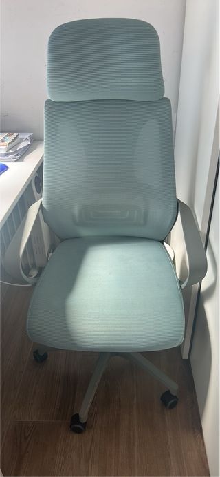 Silla de oficina Sklum color verde azulado