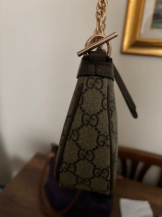 Pochette Zara Beige/Marrone con Charm Ciliegia