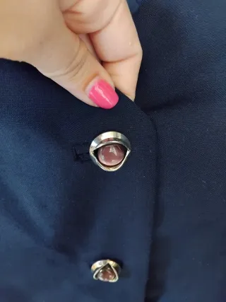 Gilet donna vintage blu