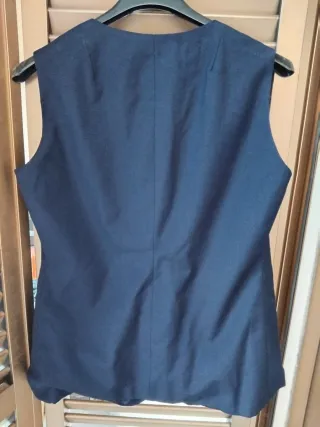 Gilet donna vintage blu