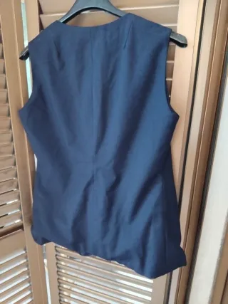 Gilet donna vintage blu