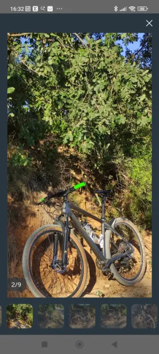 Bicicleta de Montaña Carbono Talla L 19