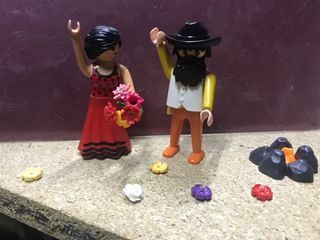 Playmobil figuras flamenca y vaquero