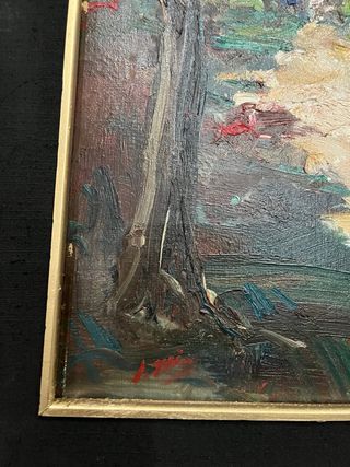 Cuadro al óleo paisaje