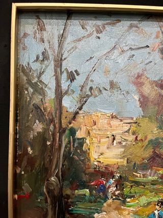 Cuadro al óleo paisaje