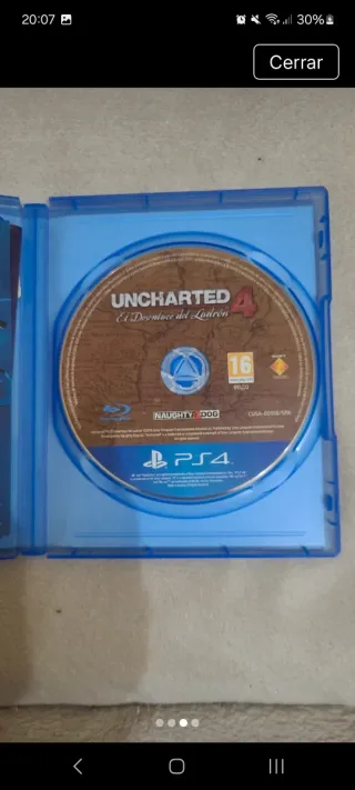 *Juego PS4 Uncharted 4: El Desenlace del Ladrón