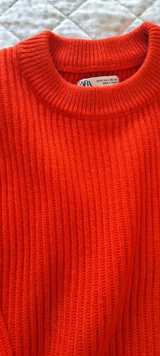 Jersey Zara Rojo Talla S