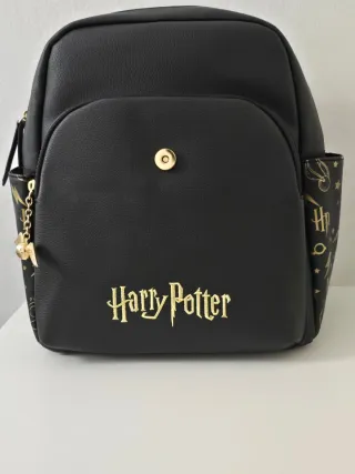 Mochila Harry Potter Negra y Dorada