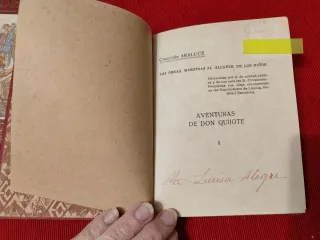 Dos tomos "Aventuras de Don Quijote" Araluce, 1936