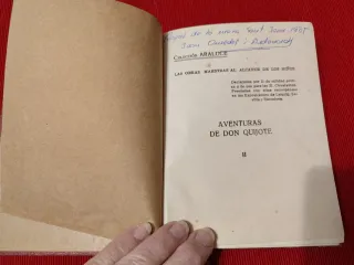 Dos tomos "Aventuras de Don Quijote" Araluce, 1936
