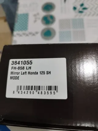 Espejo Retrovisor Izquierdo Honda 125 Mode