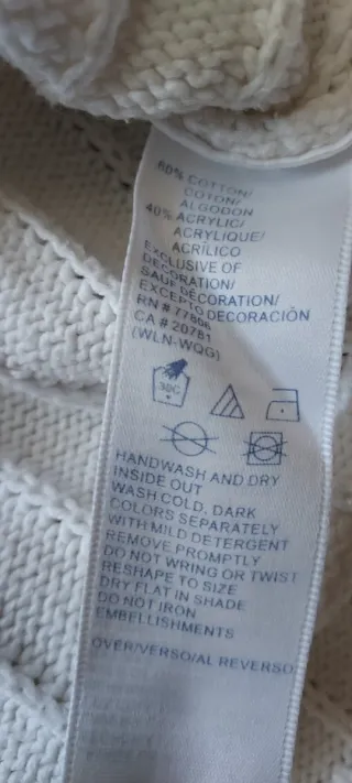 Jersey Tommy Hilfiger Blanco Talla S