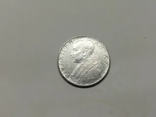 Bonita Moneda Vaticano 100 Liras 1958