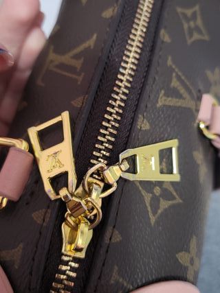 Borsa con Logo Beige/Marrone