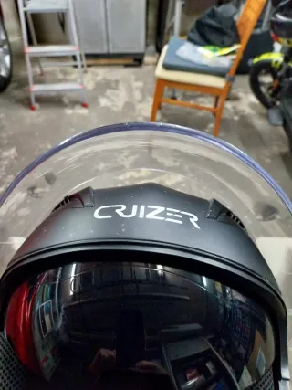 Casco Moto Cruiser Negro