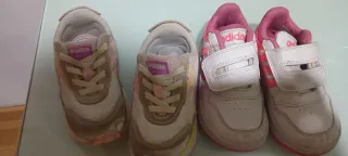 Zapatillas Adidas y Puma Niña Talla 24