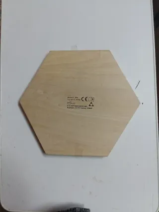 Juego de madera hexagonal de colores