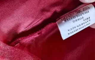 Blusa Romántica Organza Roja - Costura Europea