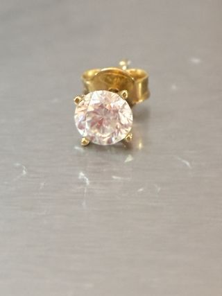 Pendiente Oro 18k Diamante Natural 0.53Ct,Certific